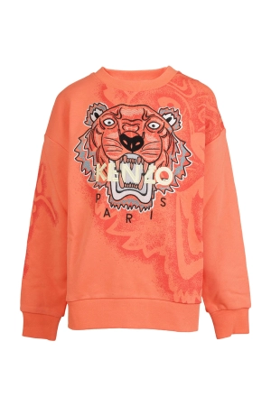 Kenzo Kids Tiger Printed Crewneck Sweatshirt