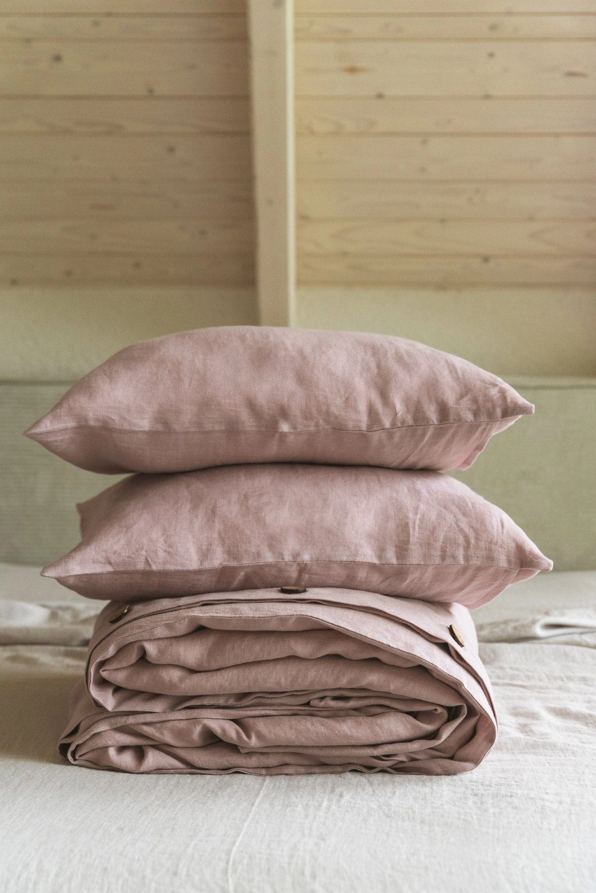 Linen Bedding Set | Dusty Rose