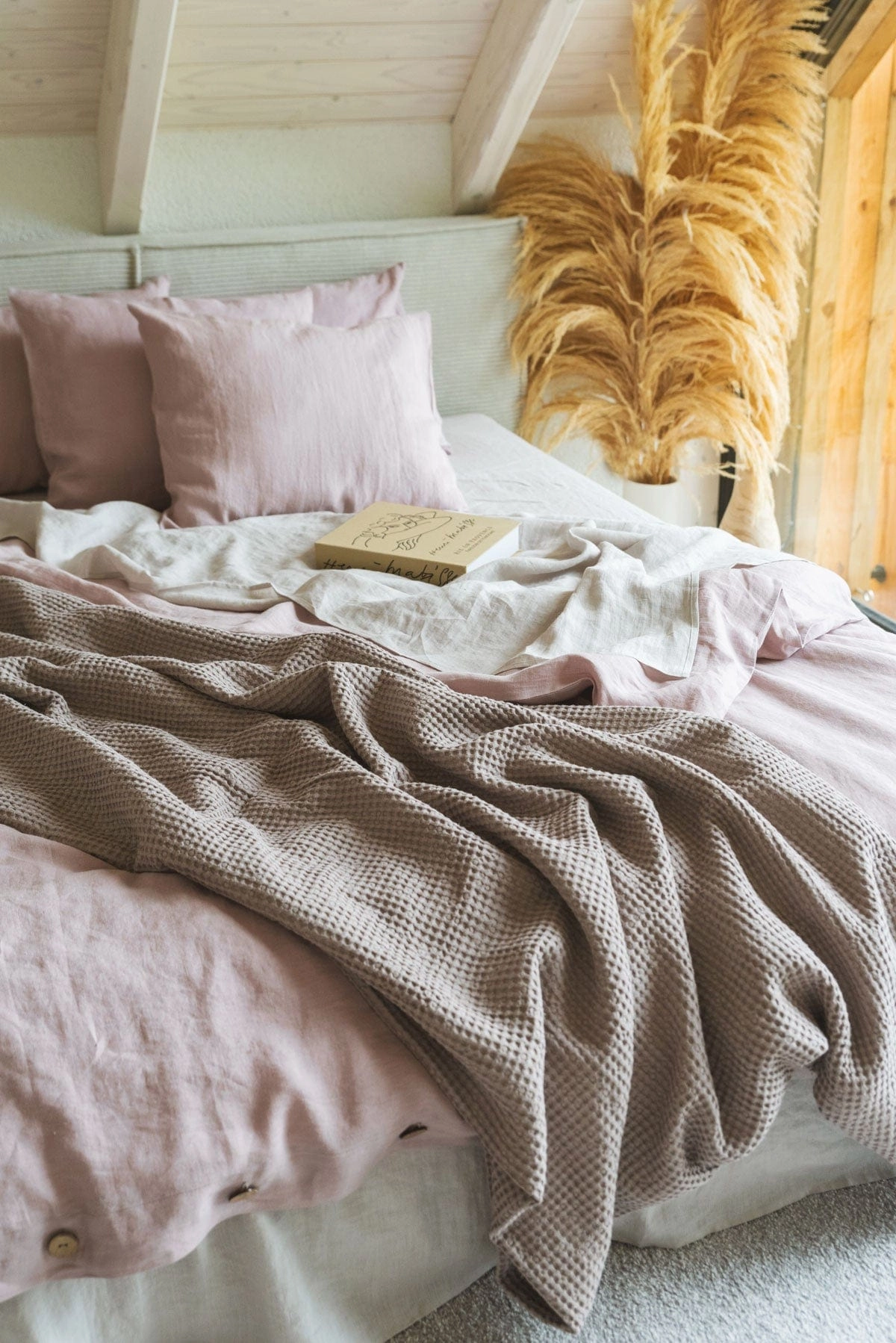 Linen Bedding Set | Dusty Rose