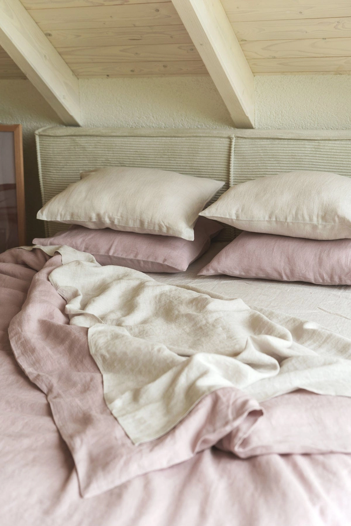 Linen Bedding Set | Dusty Rose