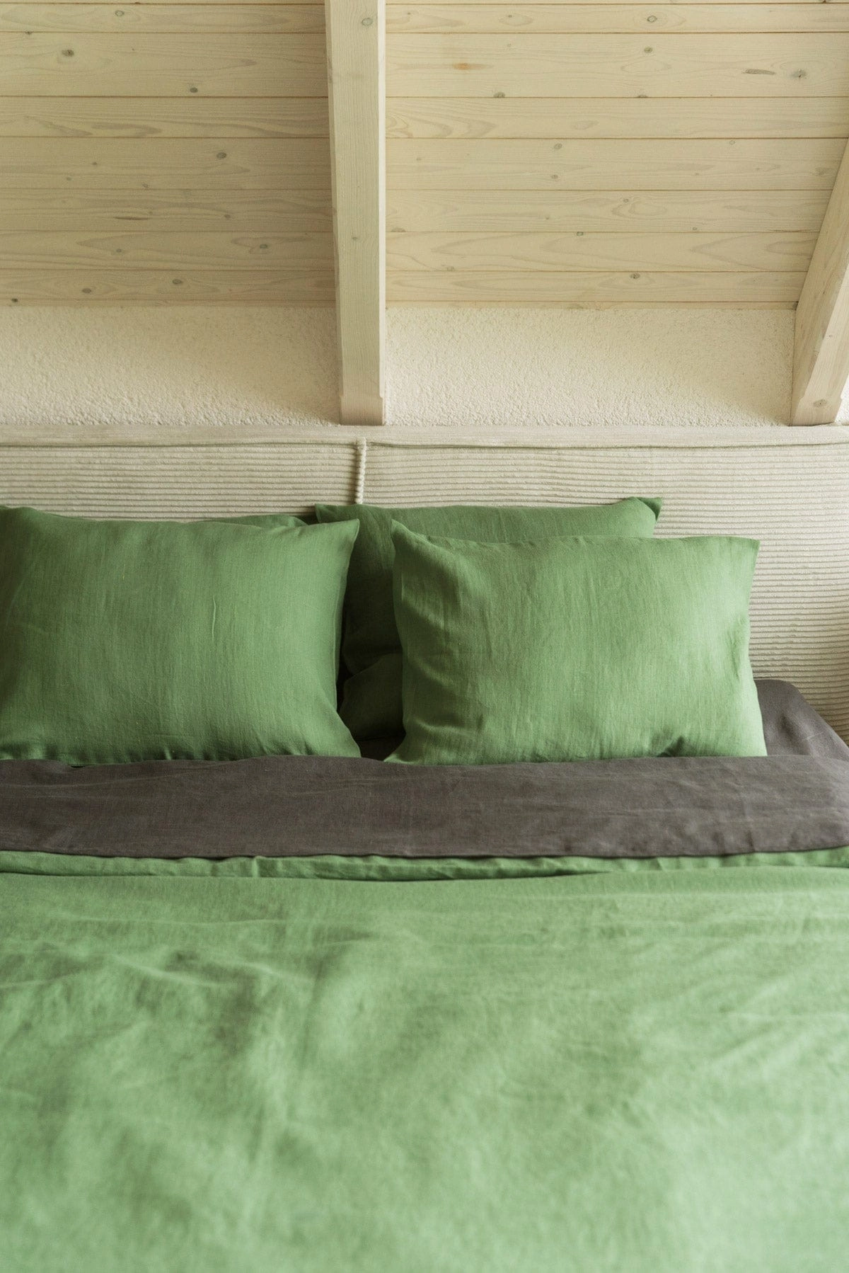 Linen Bedding Set | Matcha Green