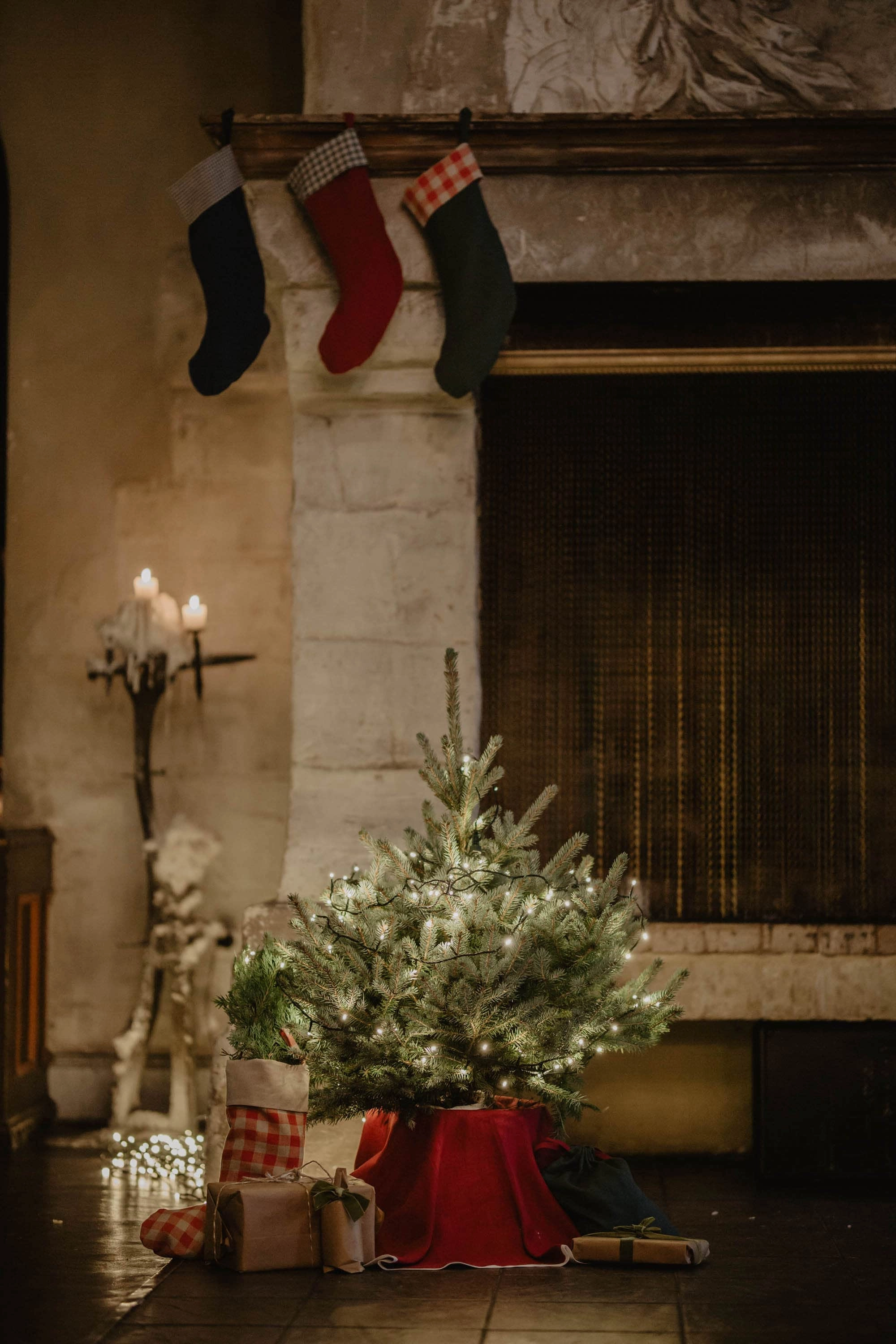 Linen Christmas Tree Skirt | Multiple Colours