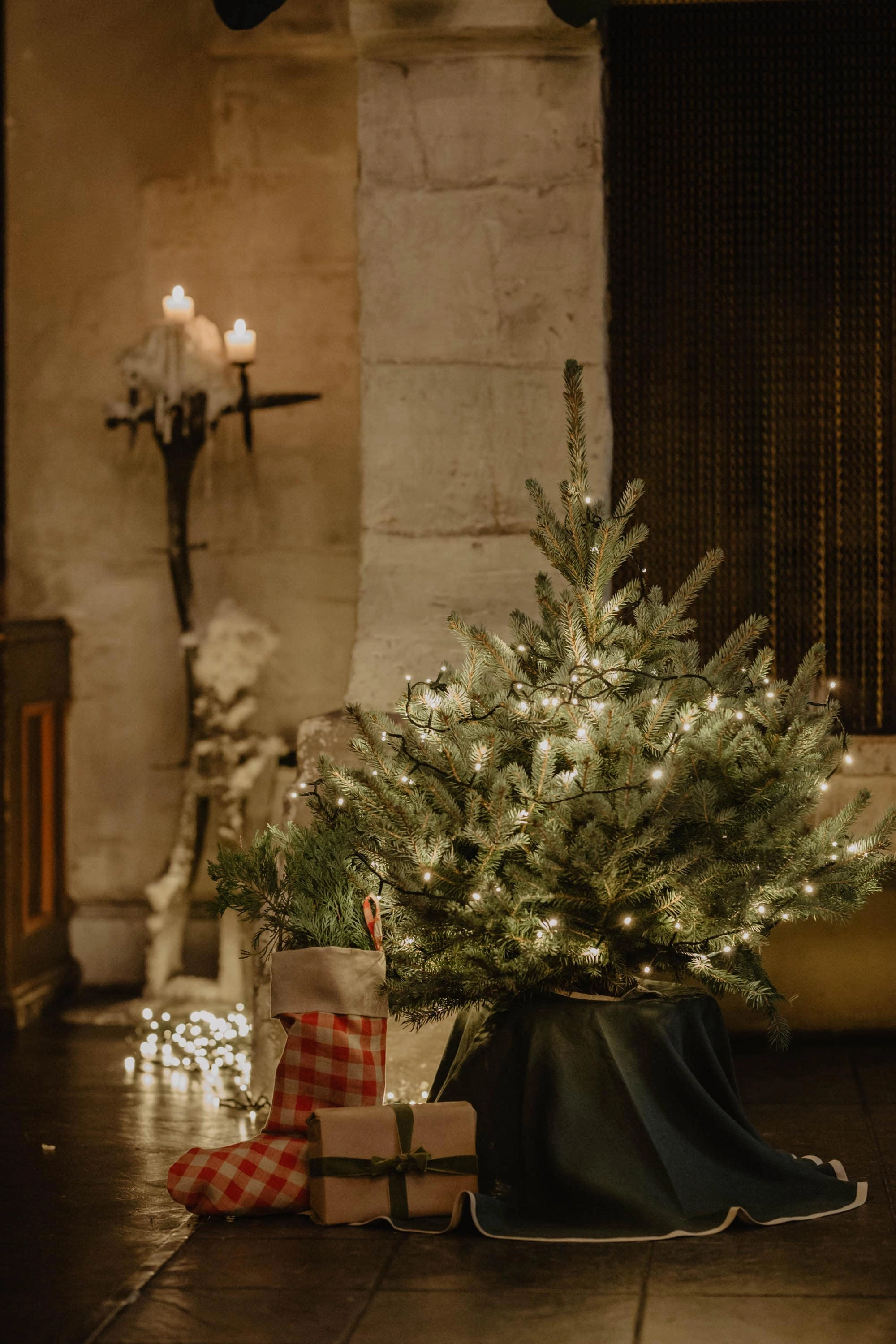 Linen Christmas Tree Skirt | Multiple Colours