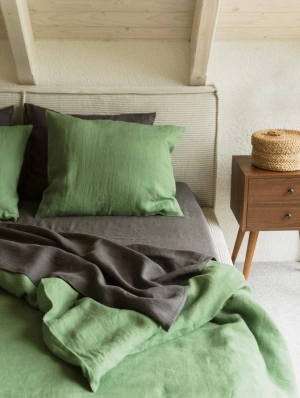 Linen Pillowcase | Matcha Green