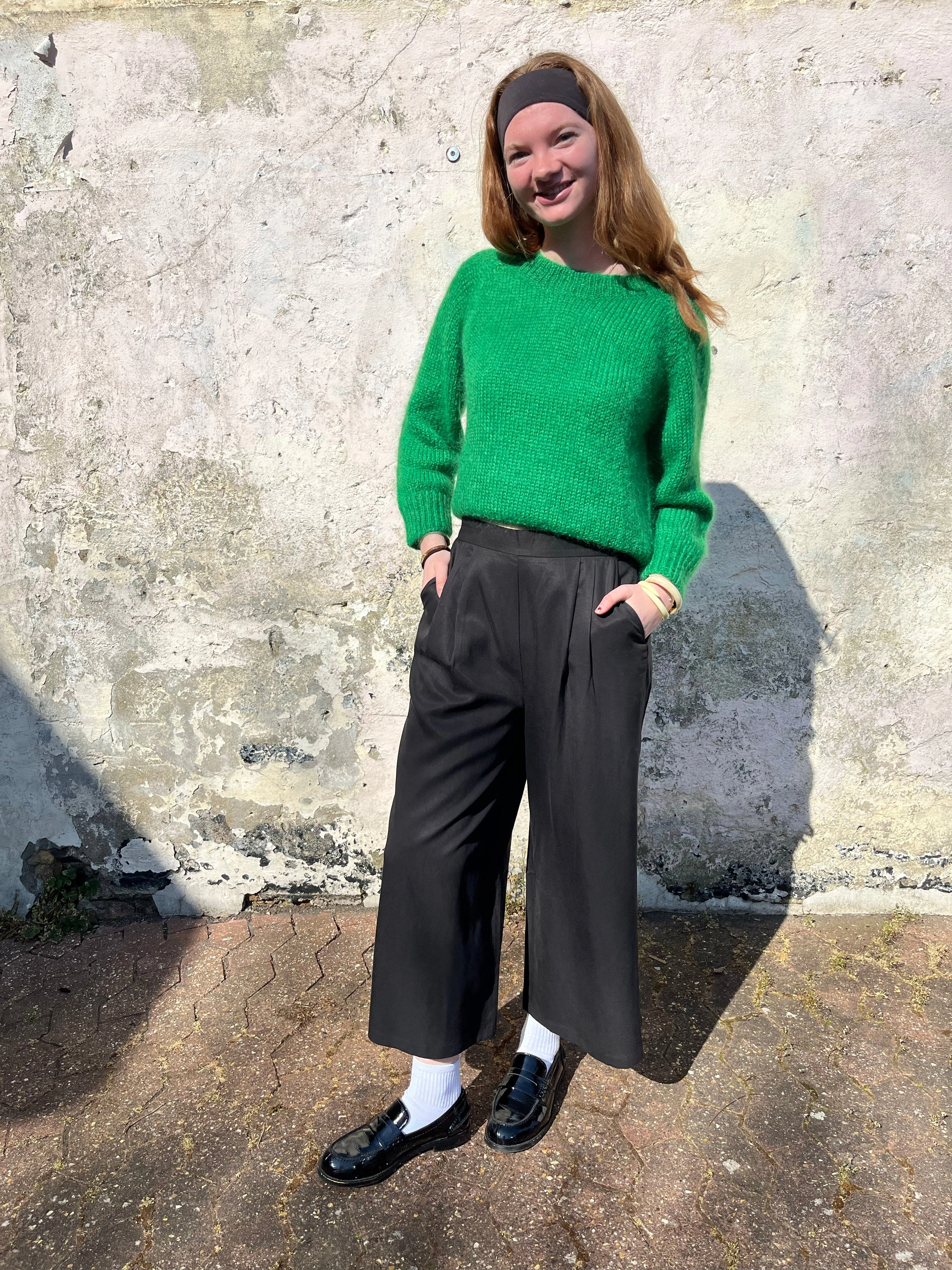 Lowie Black Lyocell Wide Leg Trouser