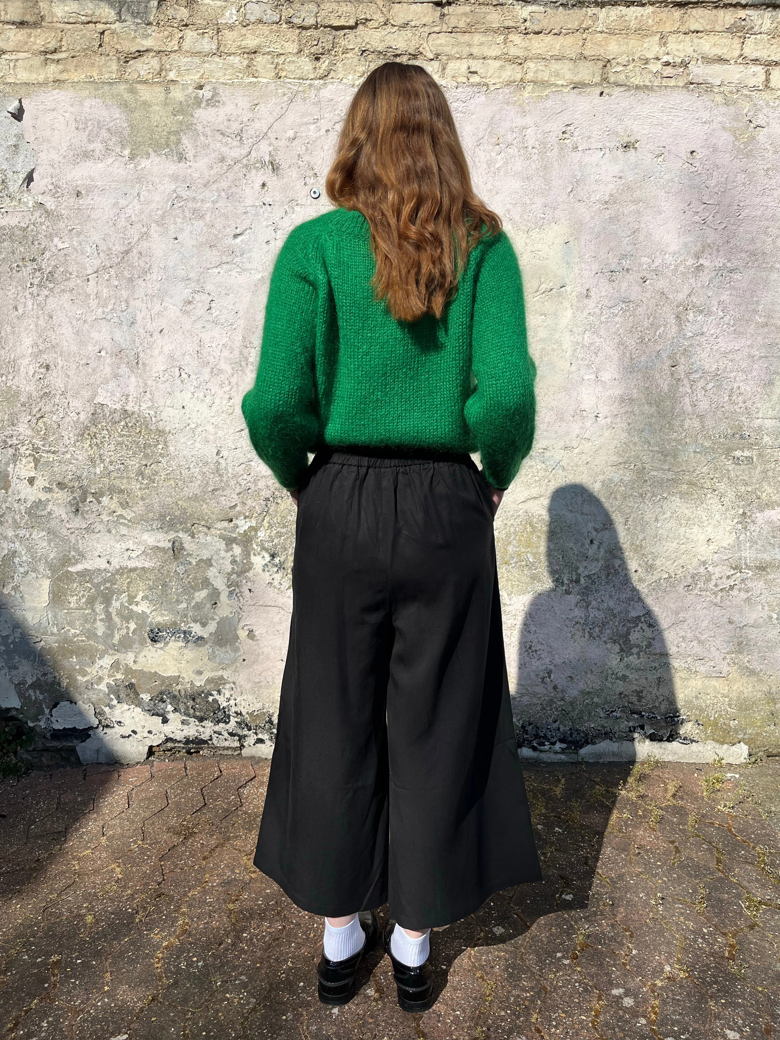 Lowie Black Lyocell Wide Leg Trouser