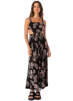 Maaji Midnight Paisley Canary Long Dress