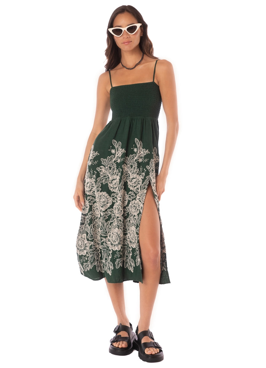 Maaji Stitched Garden Catleya Midi Dress