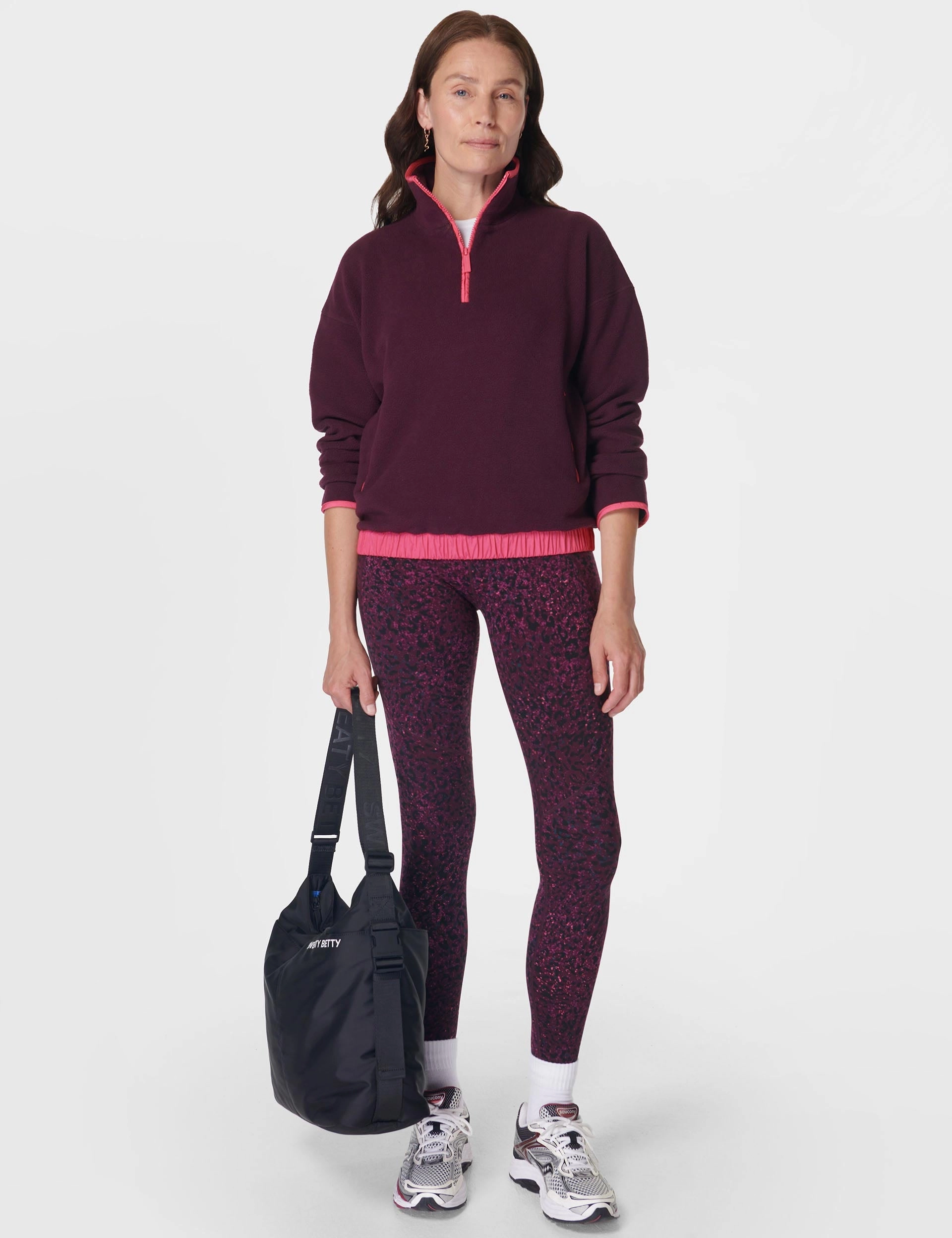 Mallow Half Zip Pullover - Midnight Cherry Purple