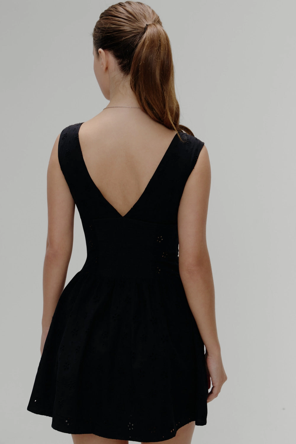 Marley Cotton Eyelet Mini Dress - Eclipse