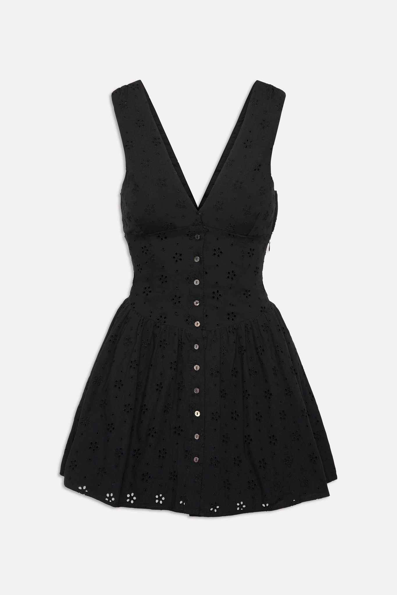 Marley Cotton Eyelet Mini Dress - Eclipse