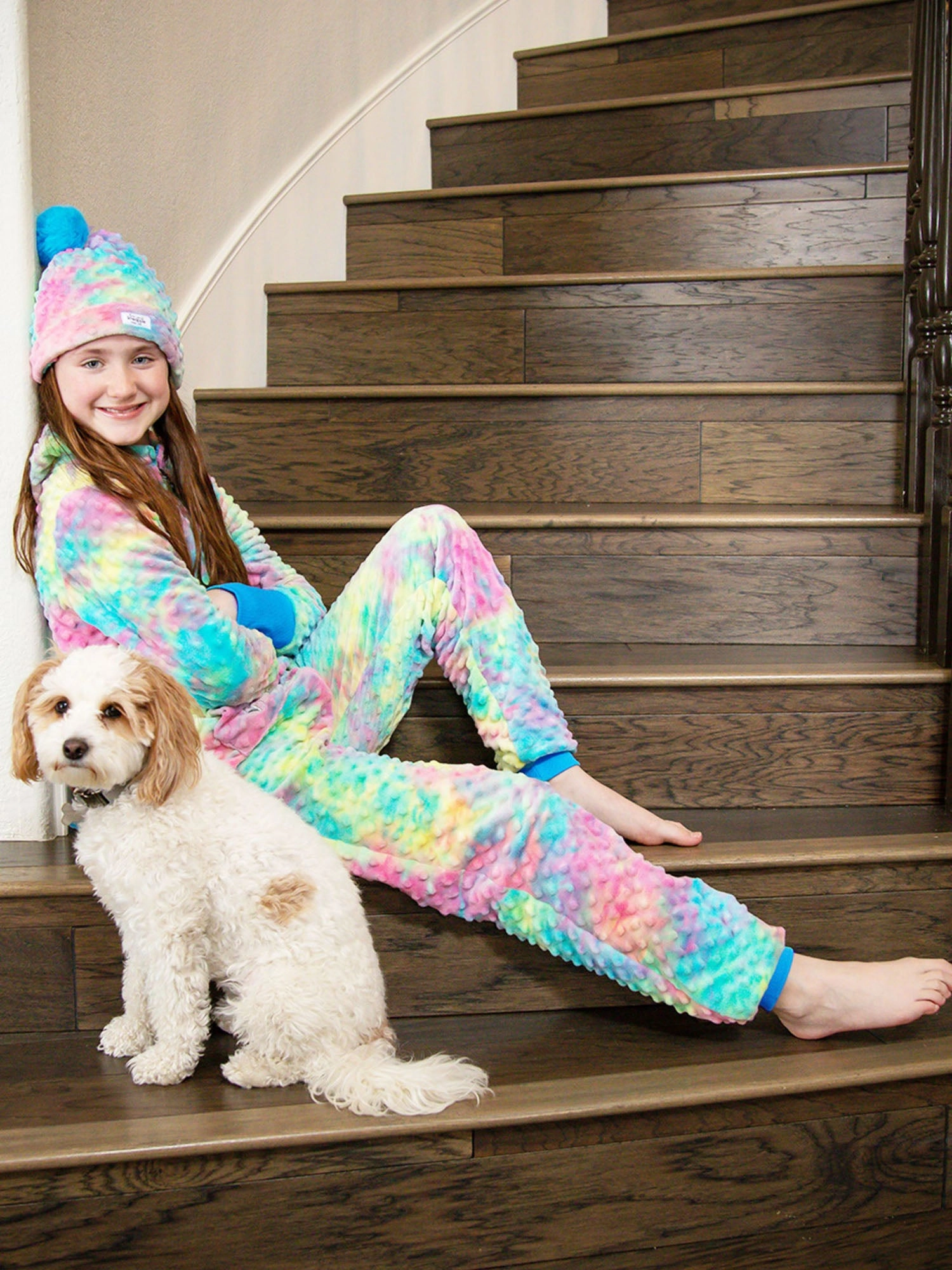 Minky Bubble Onesie - Tie Dye
