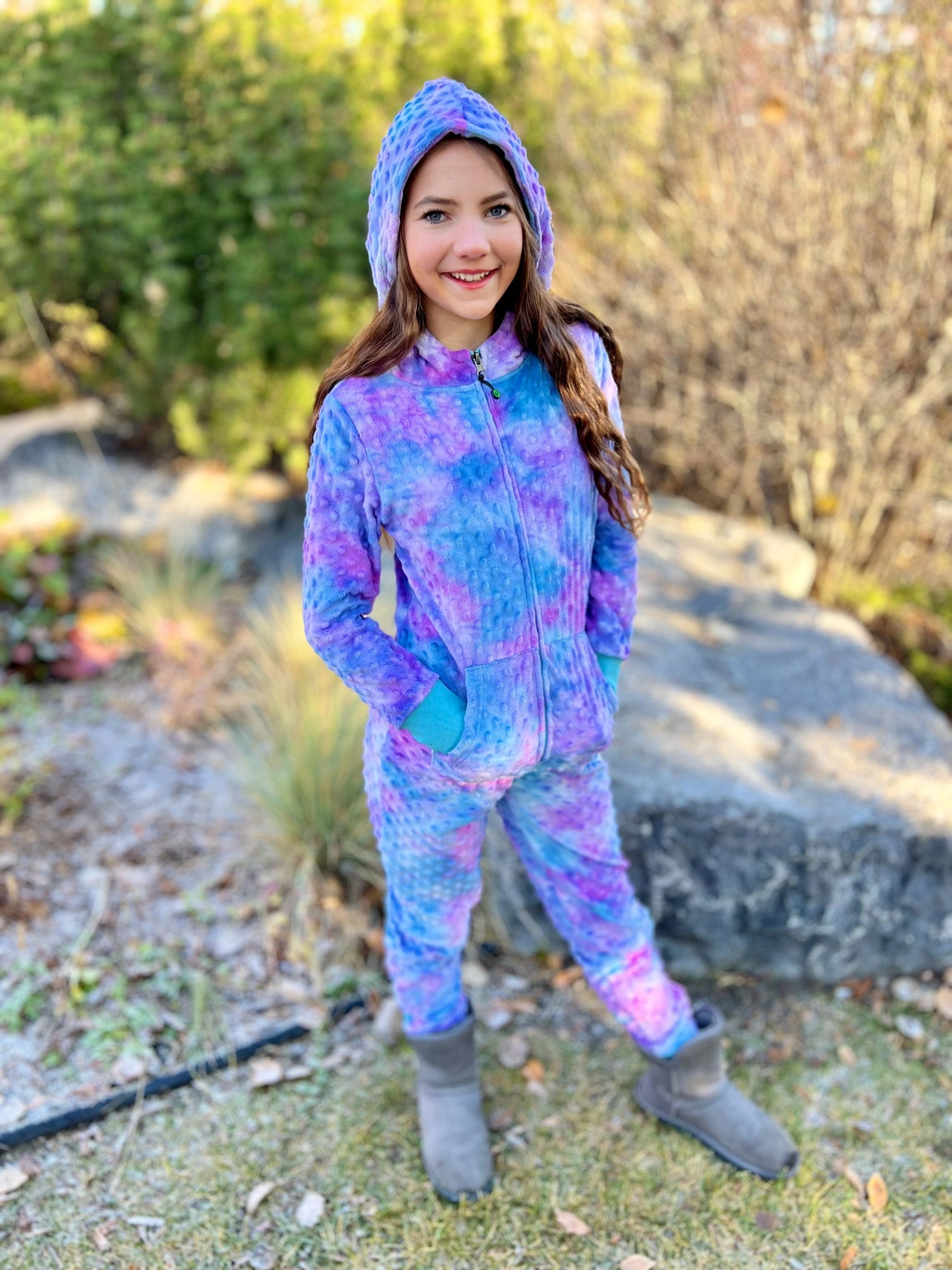 Minky Bubble Onesie - Tie Dye