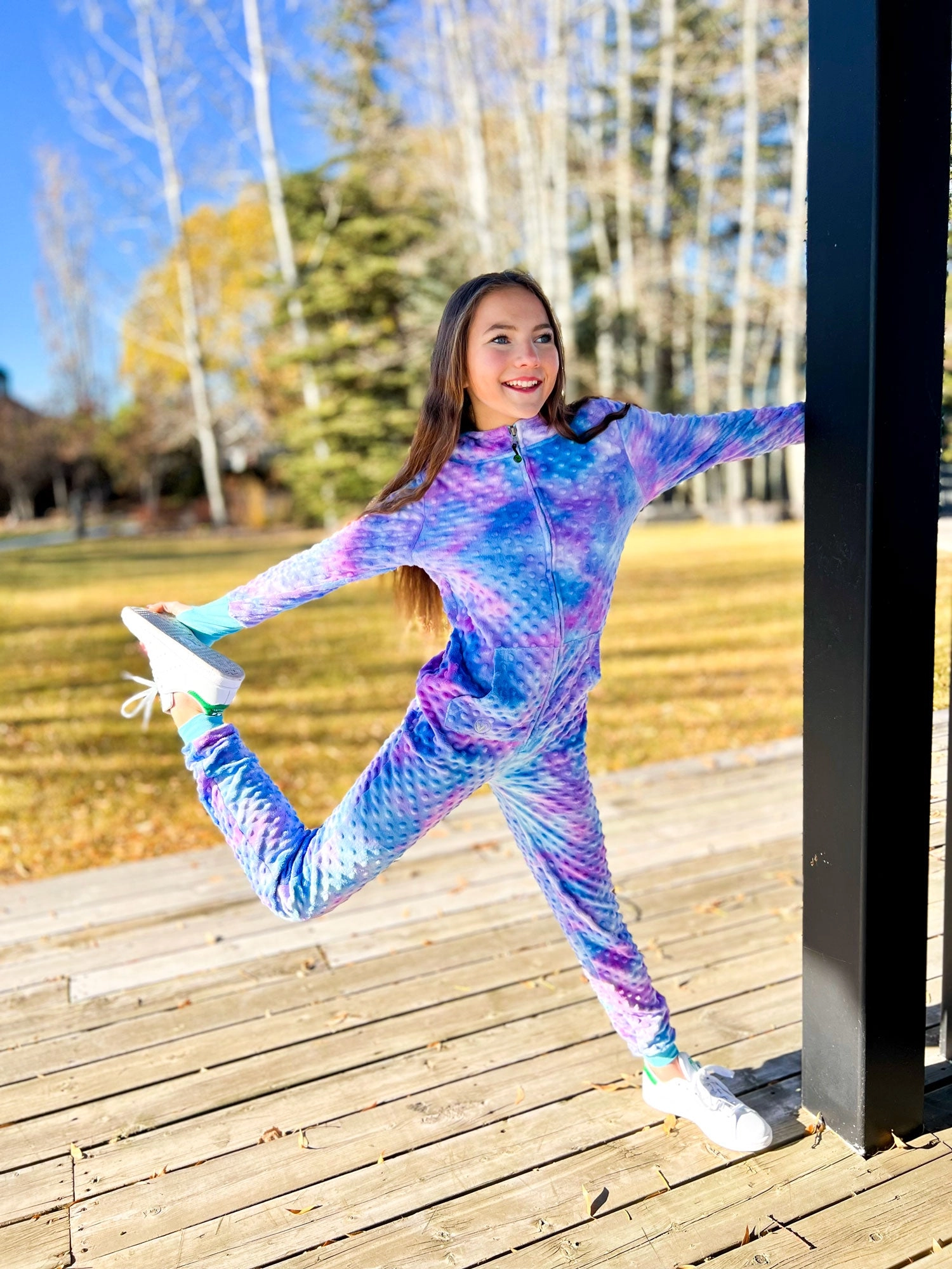 Minky Bubble Onesie - Tie Dye