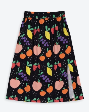 Miss Pompom Fruit Holiday Skirt