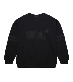 Mitchell & Ness Miami HEAT Stripes Fleece Crewneck