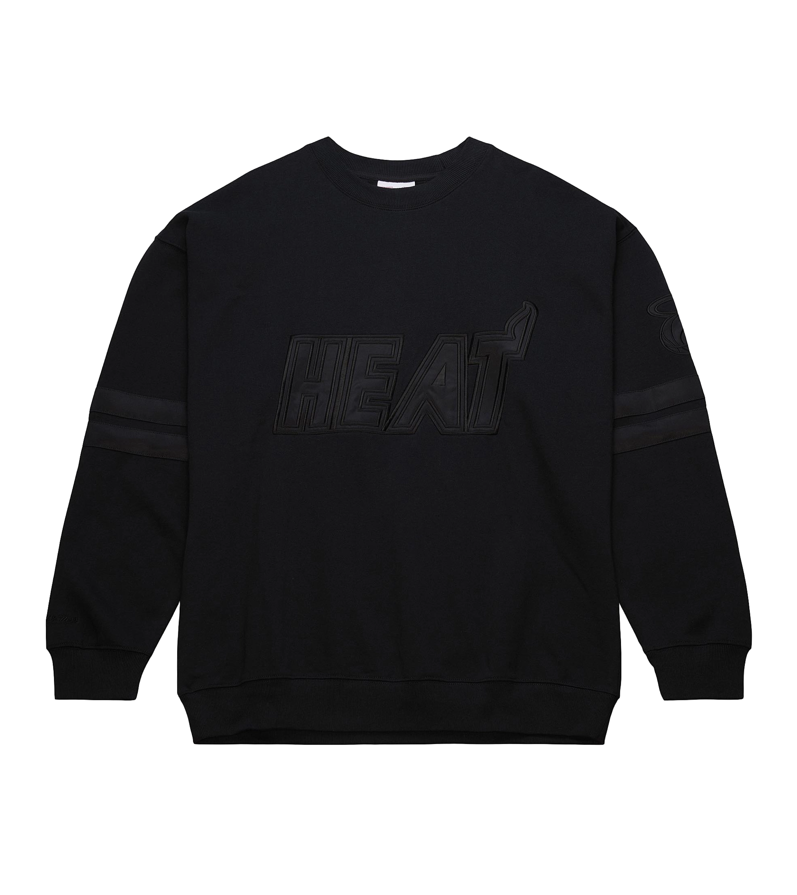Mitchell & Ness Miami HEAT Stripes Fleece Crewneck