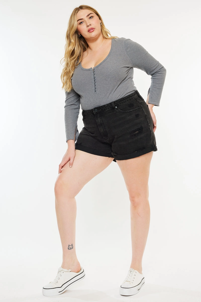 Monty Ultra High Rise Shorts (Plus Size)