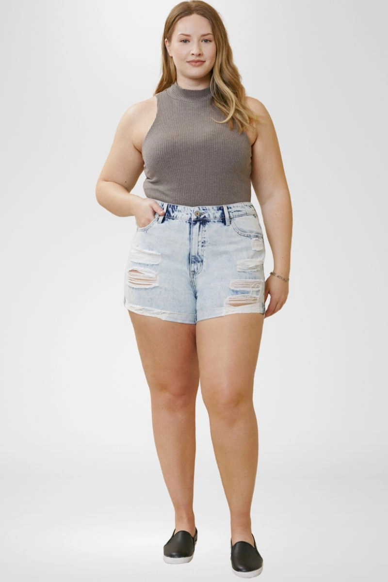 Monty Ultra High Rise Shorts (Plus Size)