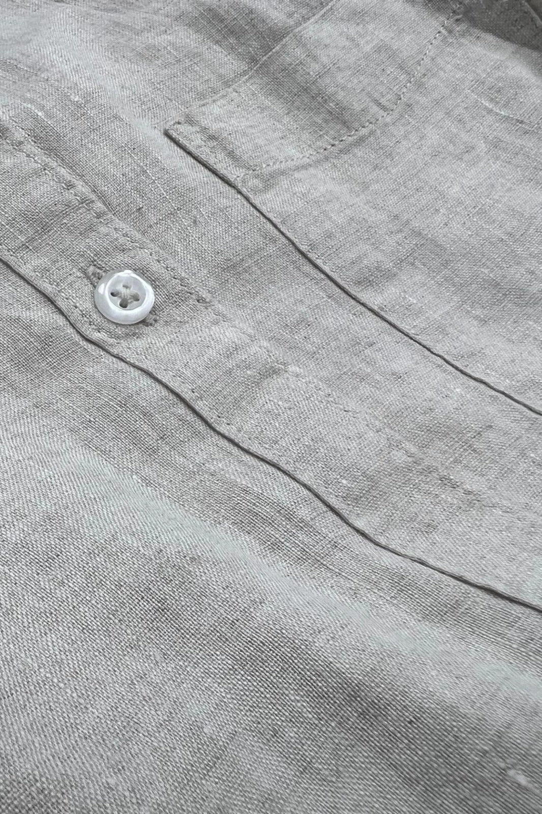 Neutral Island Linen Shirt