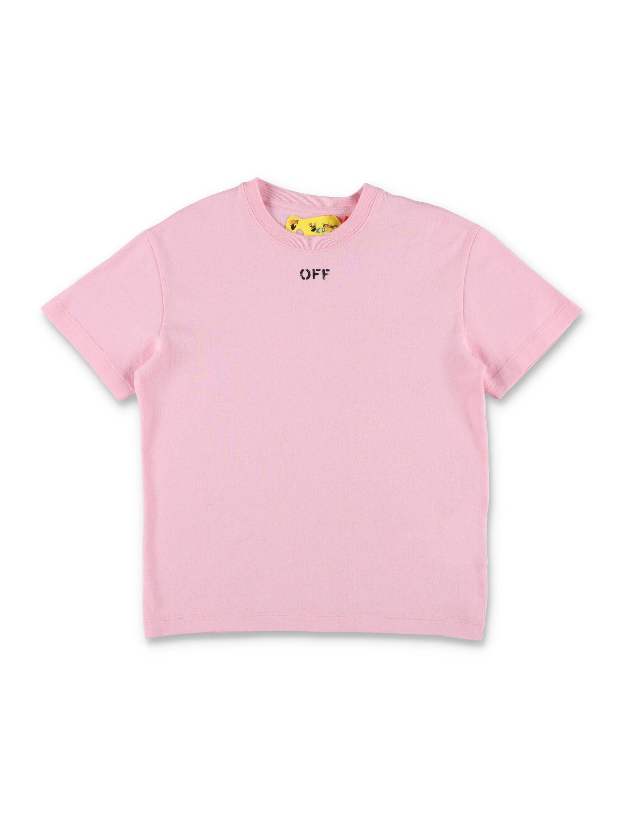 Off-White Kids Logo Printed Crewneck T-Shirt