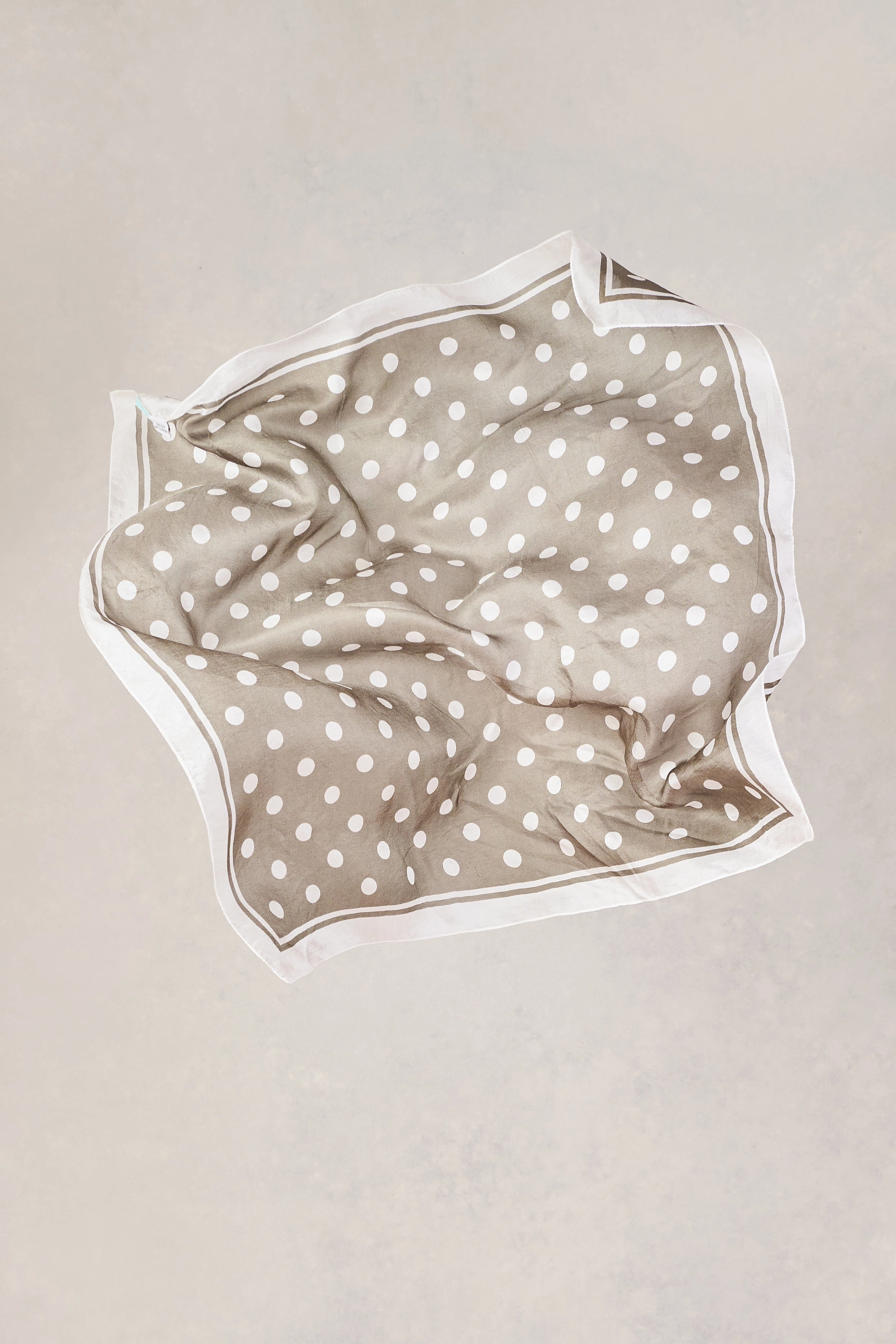 Olive Polka Dots Scarf