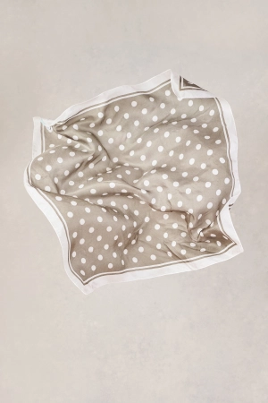 Olive Polka Dots Scarf