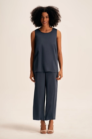 Olivia Newton-John Silk Tunic - Twilight