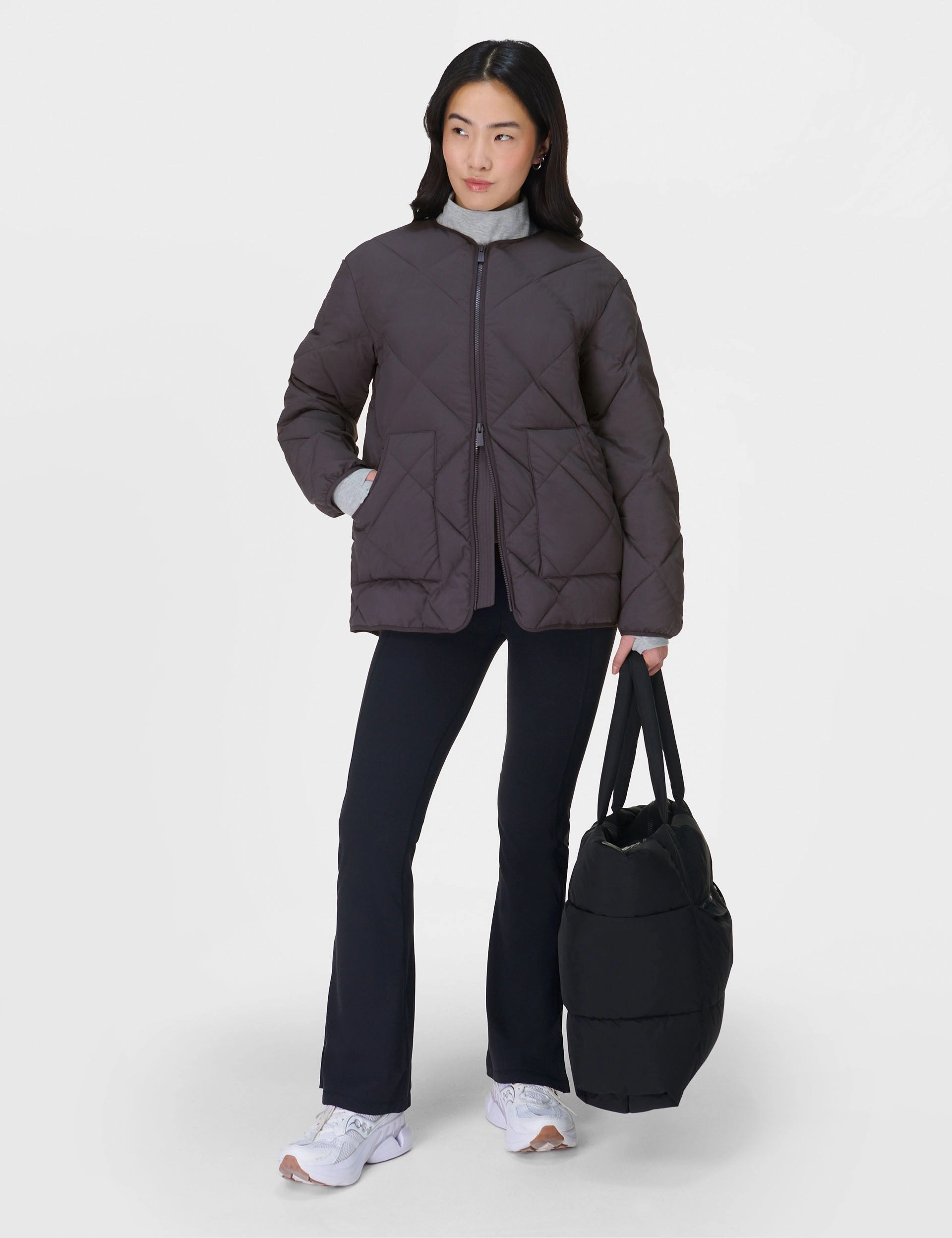 On the Move Quilted Jacket - Urban Grey
