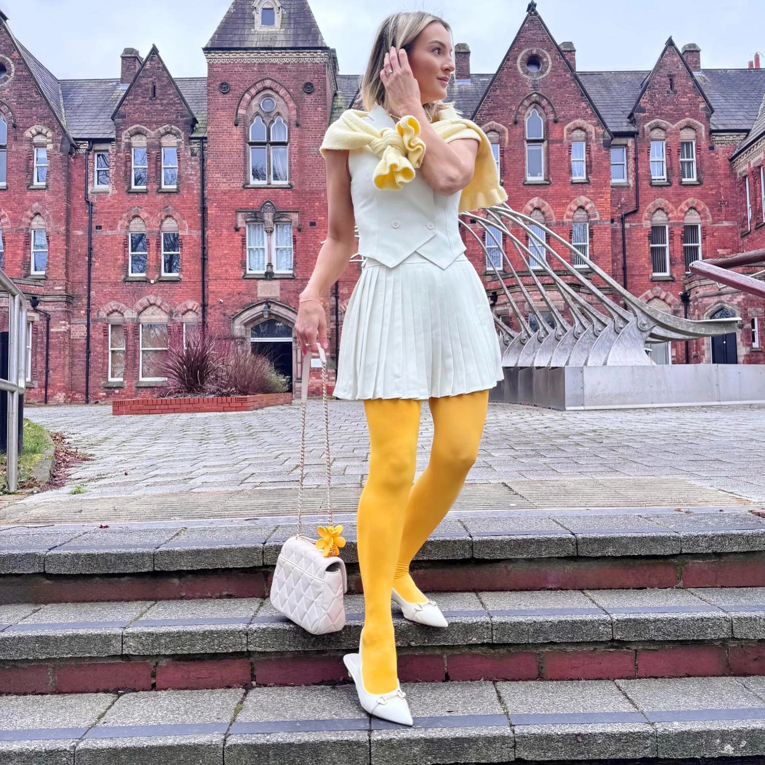 Opaque 80 Den Tights - Mimosa
