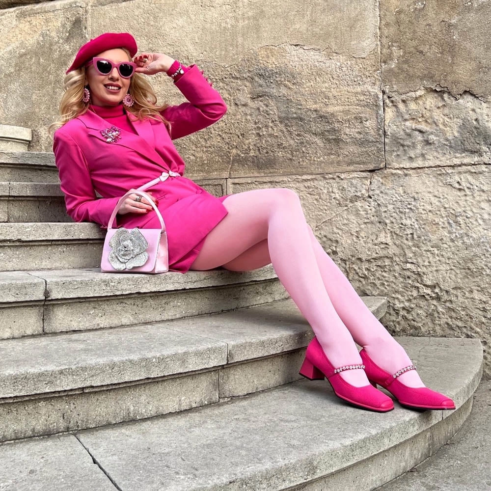 Opaque 80 Den Tights - Pétale de Rose