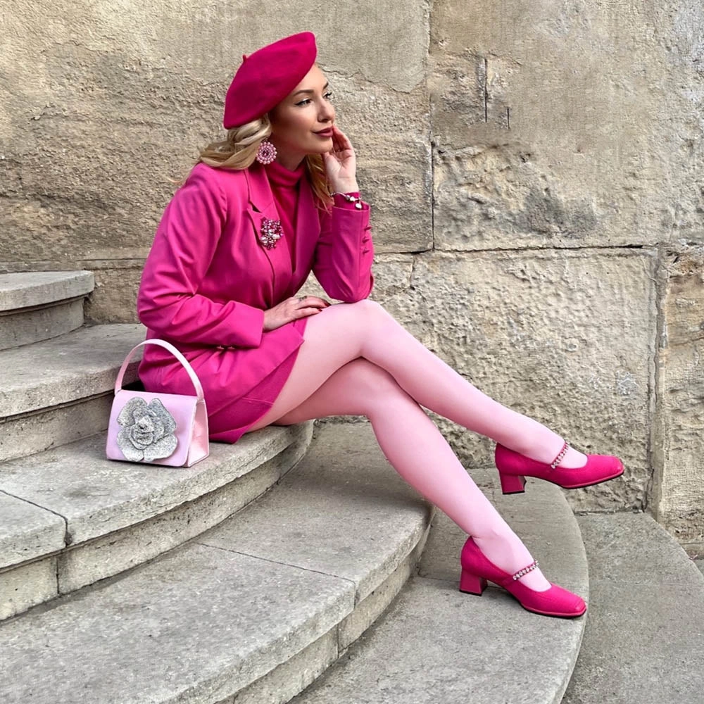 Opaque 80 Den Tights - Pétale de Rose