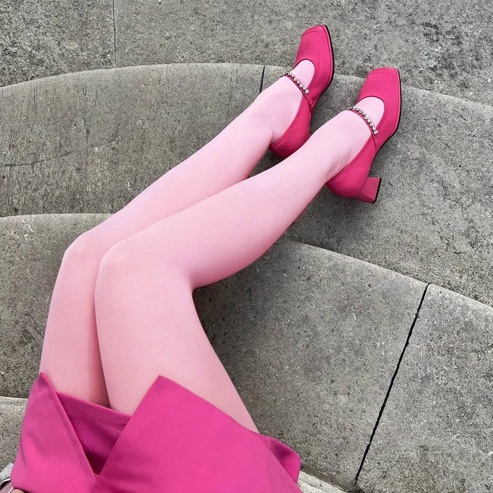 Opaque 80 Den Tights - Pétale de Rose