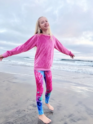 Orchid Minky Sweatshirt and Rimi Leggings Gift Set
