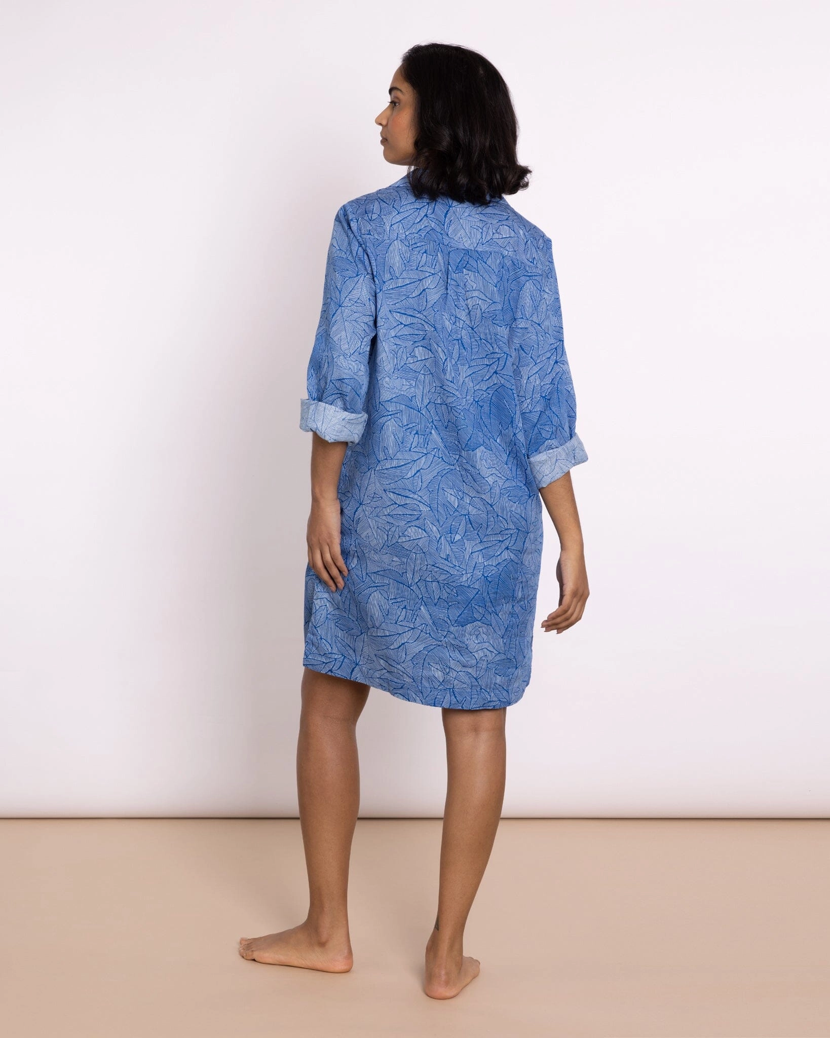 Organic Cotton Blue Nightshirt, Eve