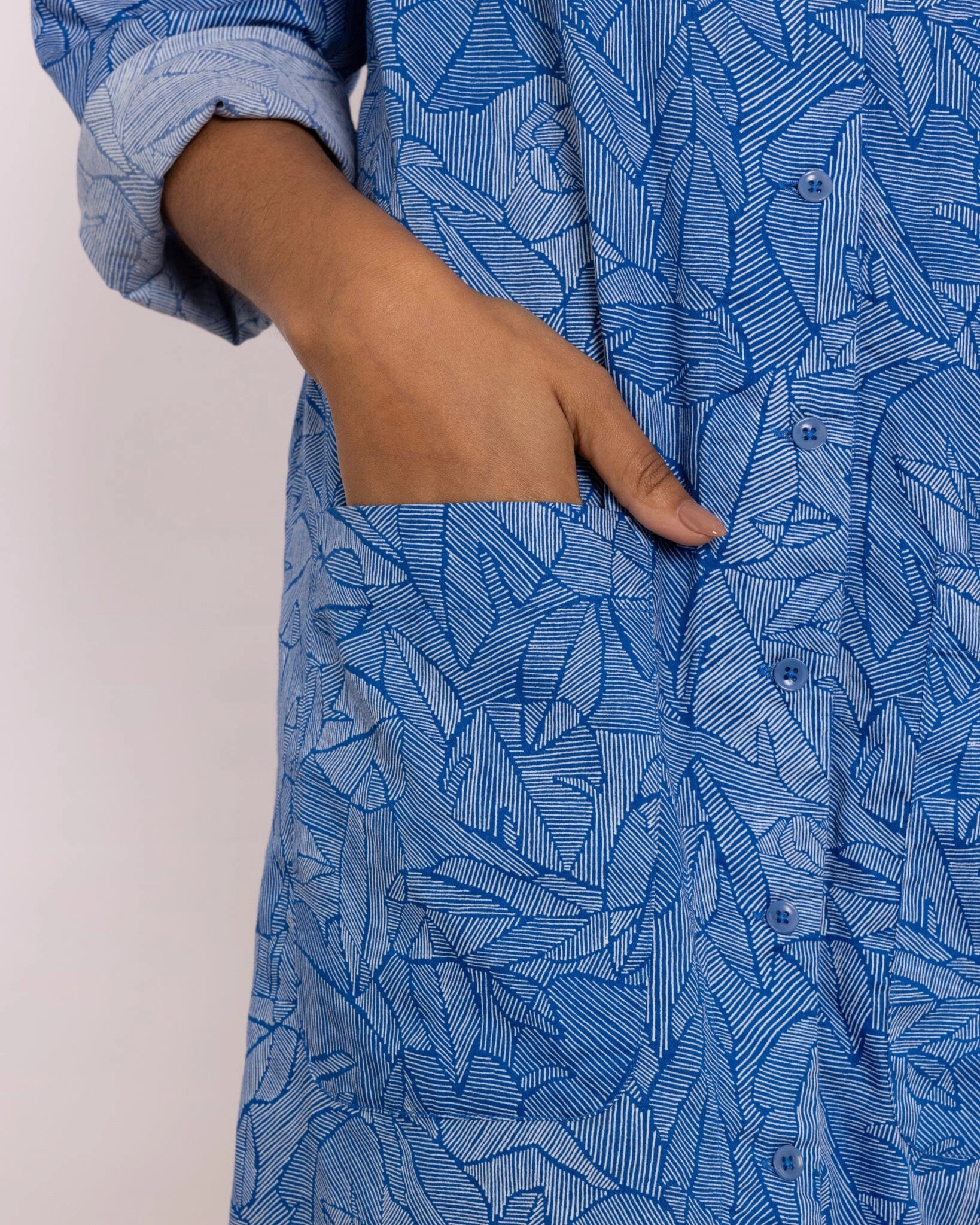 Organic Cotton Blue Nightshirt, Eve