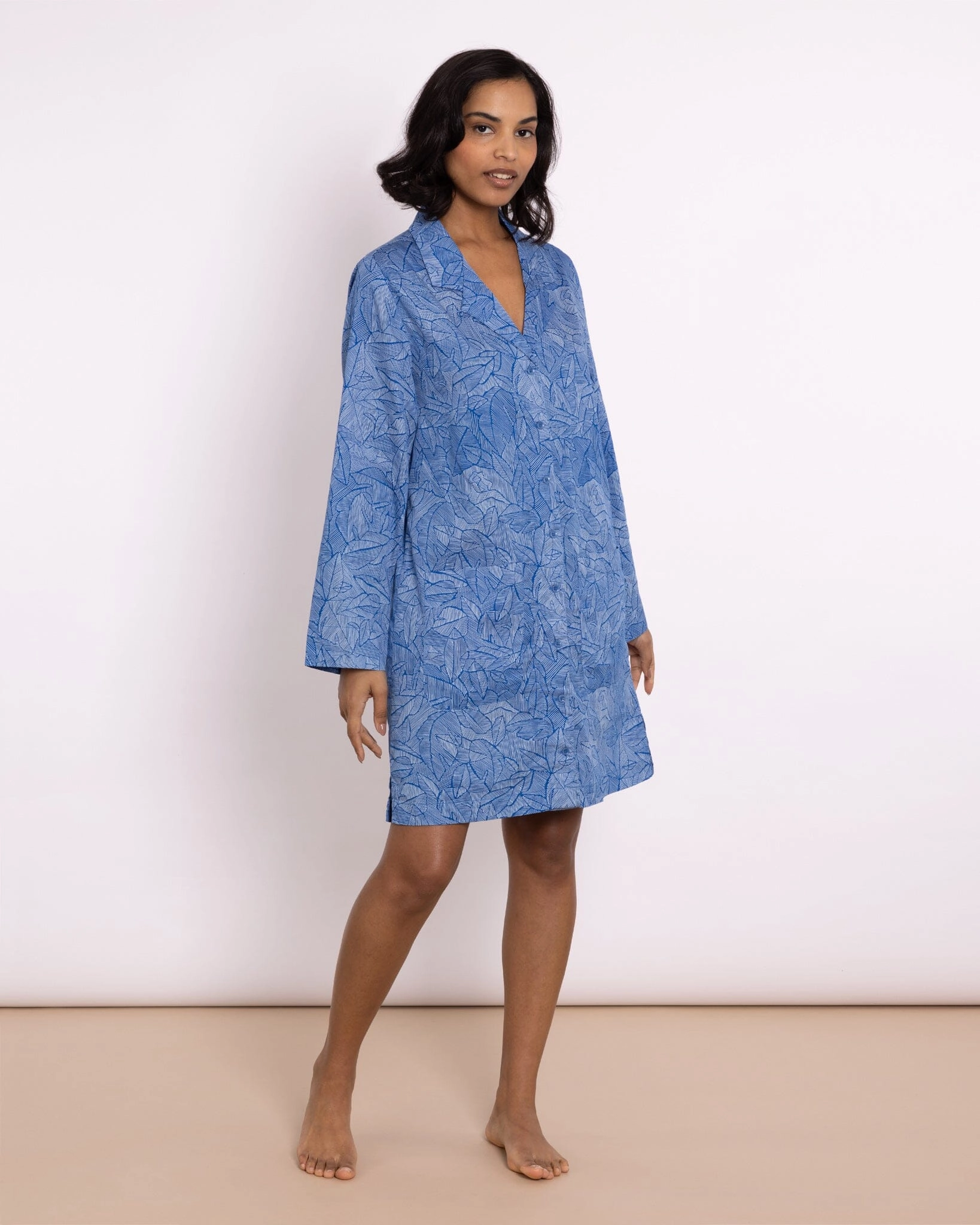 Organic Cotton Blue Nightshirt, Eve