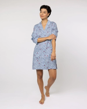 Organic Cotton Blue Nightshirt, Pixie