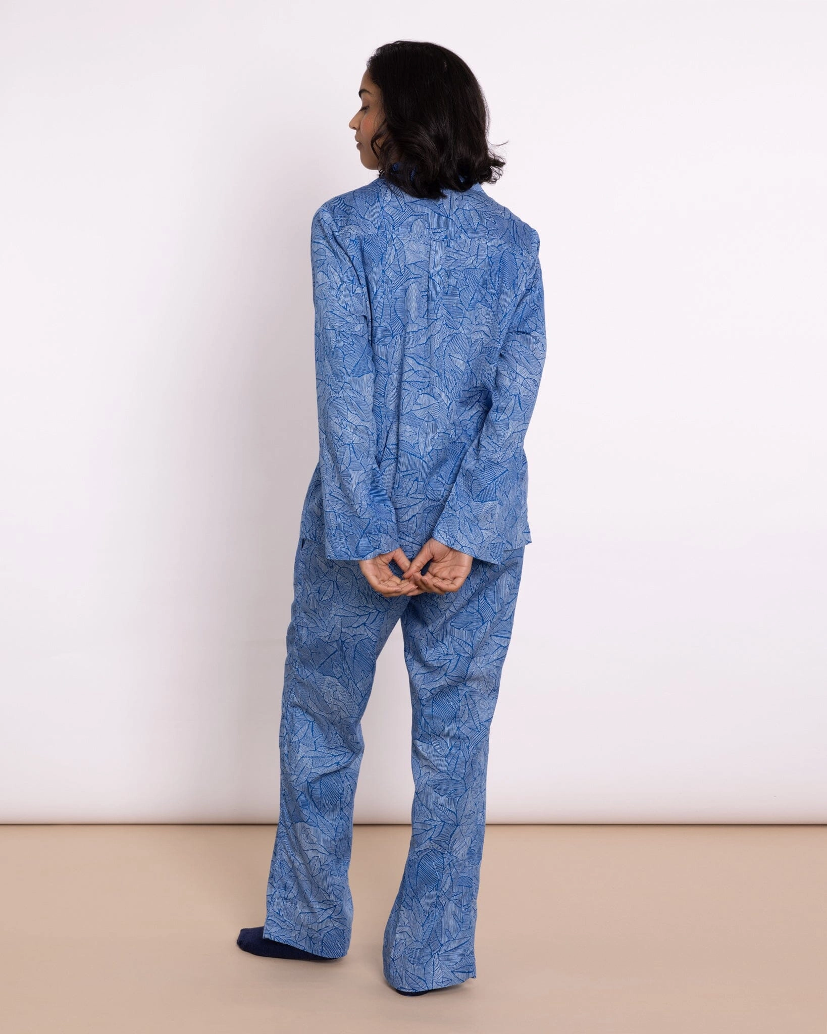 Organic Cotton Blue Pyjama Set, Eve