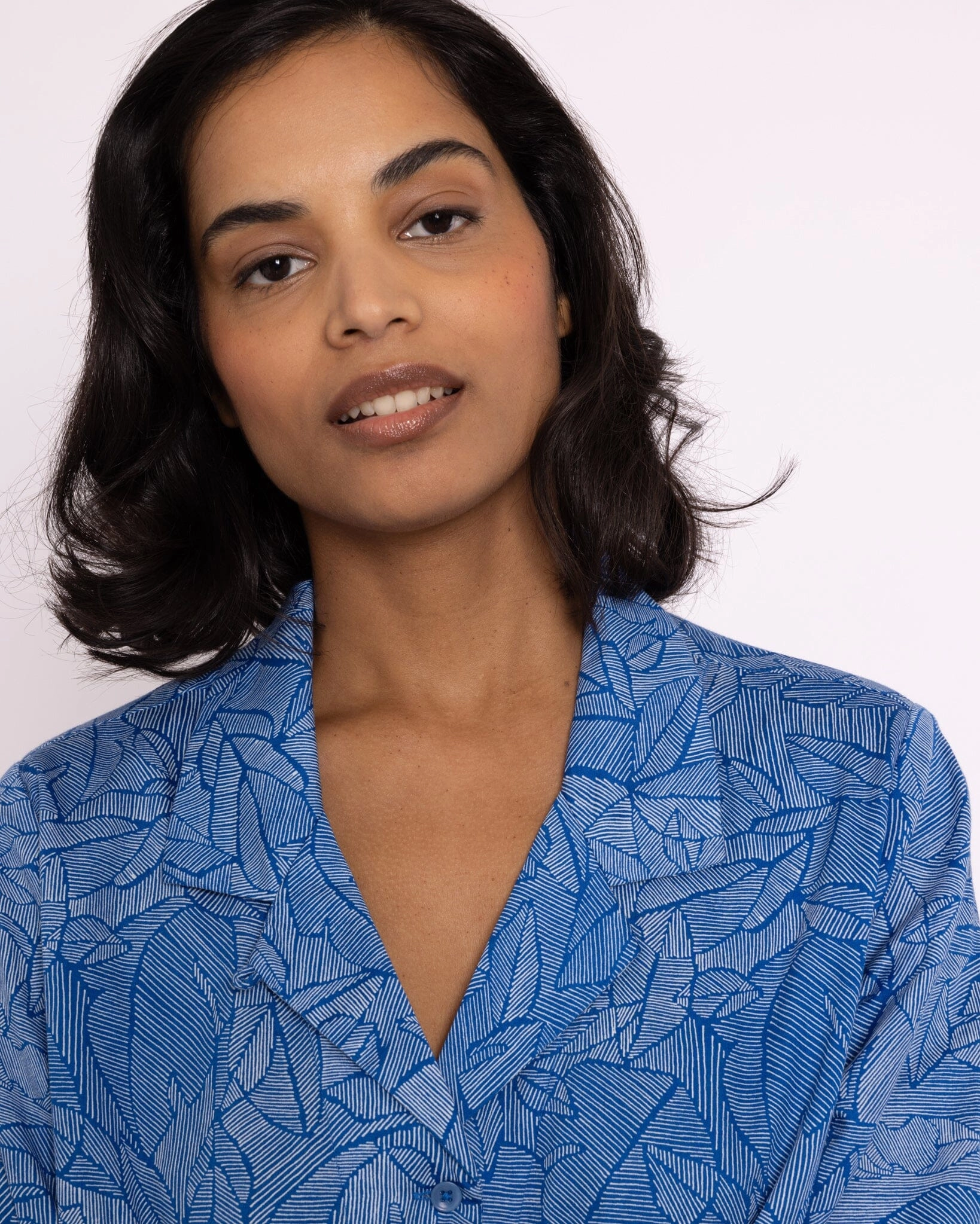 Organic Cotton Blue Pyjama Set, Eve