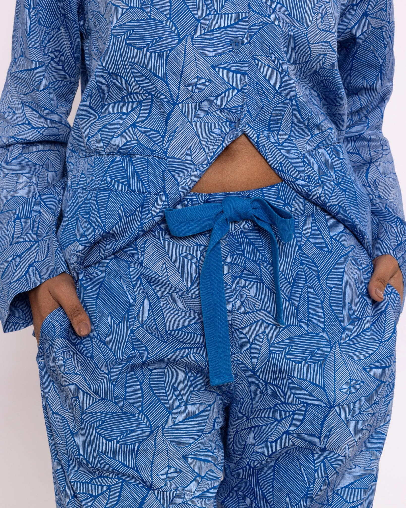 Organic Cotton Blue Pyjama Set, Eve