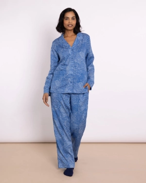Organic Cotton Blue Pyjama Set, Eve