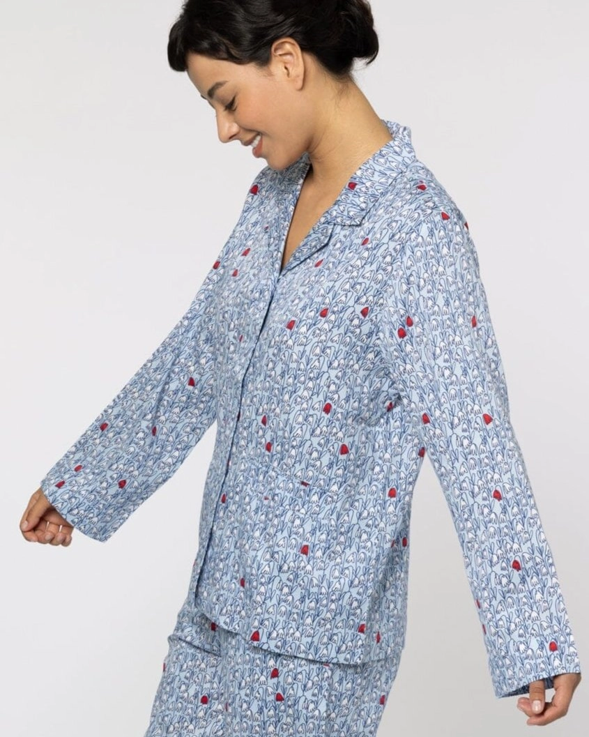 Organic Cotton Blue Pyjama Set, Pixie