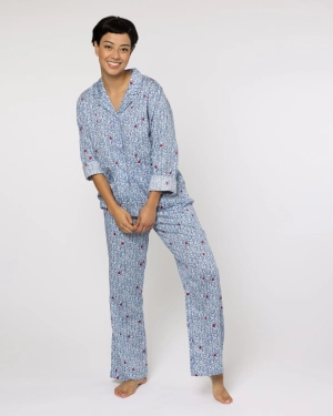 Organic Cotton Blue Pyjama Set, Pixie