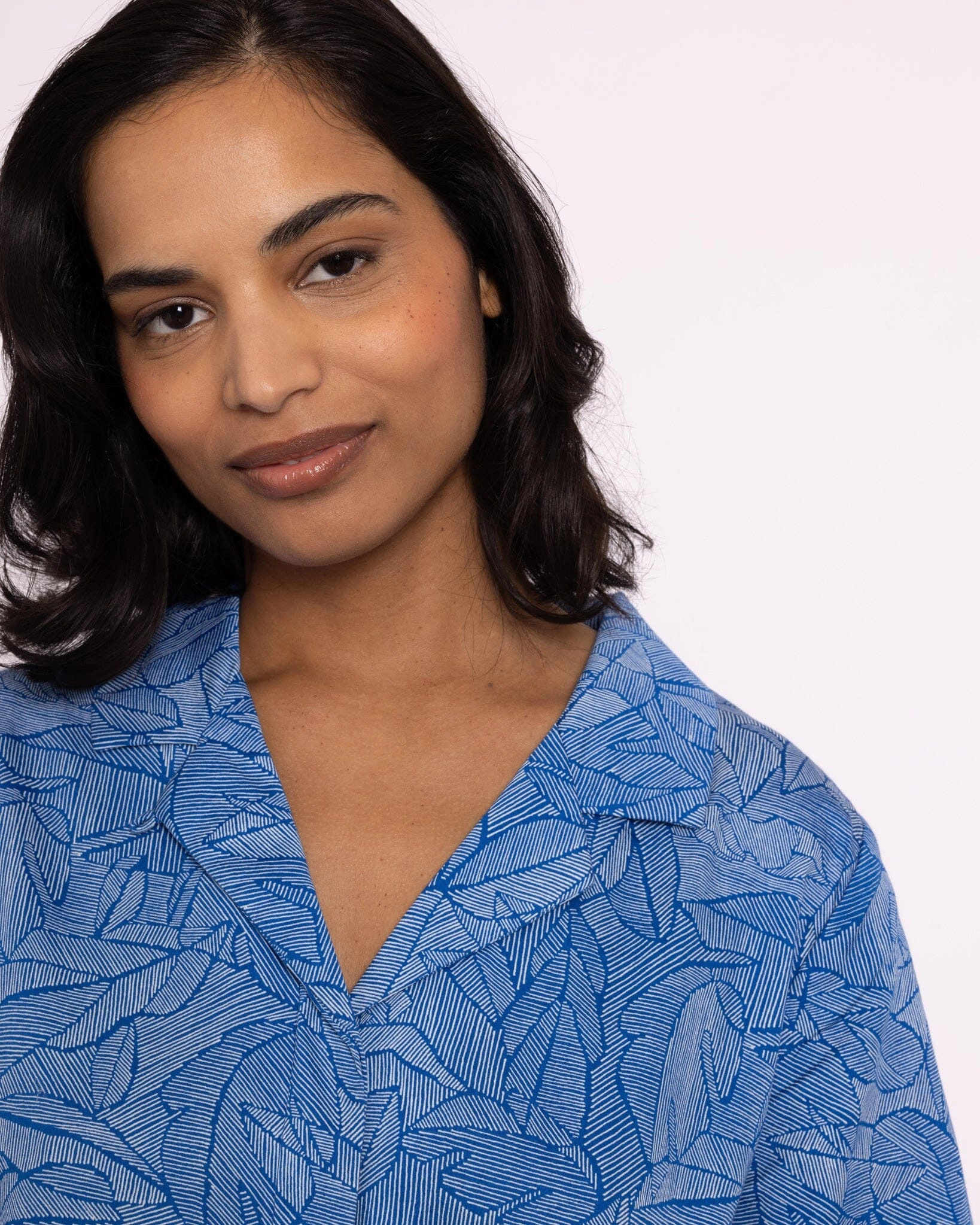 Organic Cotton Blue Short Pyjama Set, Eve