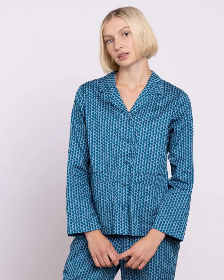 Organic Cotton Green Pyjama Set, Hounds of Love