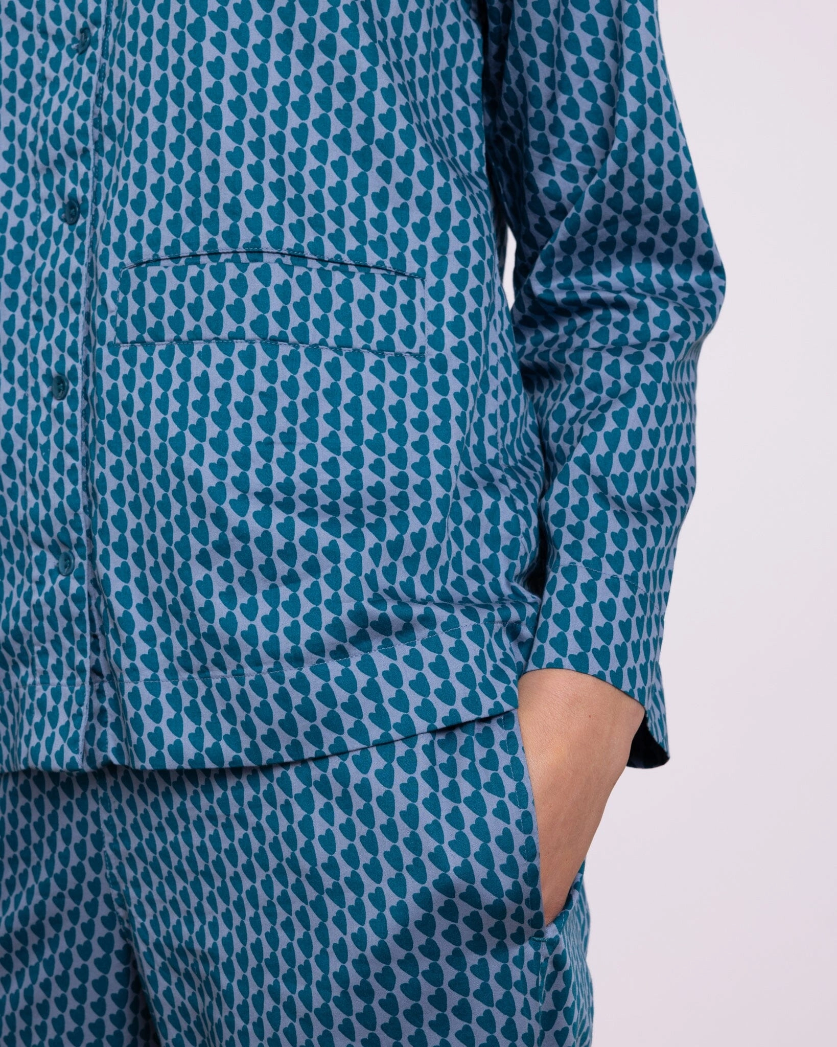 Organic Cotton Green Pyjama Set, Hounds of Love