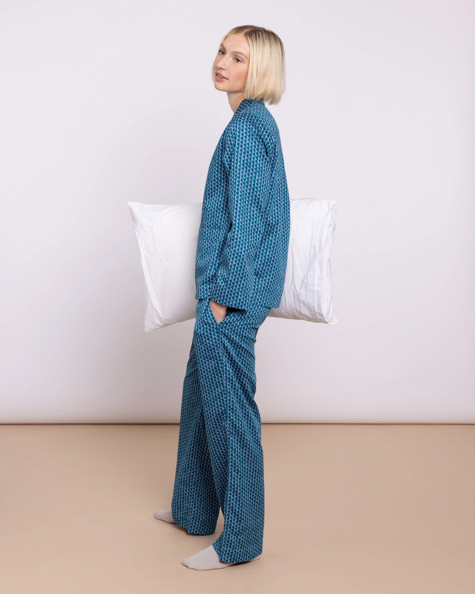 Organic Cotton Green Pyjama Set, Hounds of Love