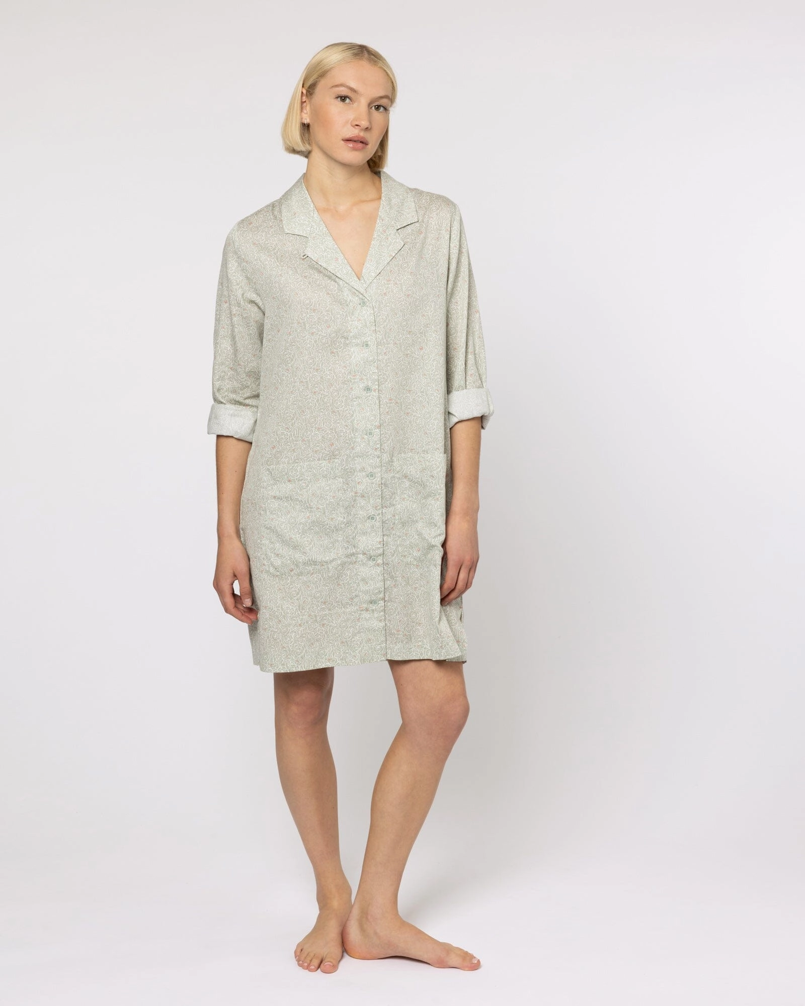 Organic Cotton Grey Nightshirt,  Little Bums