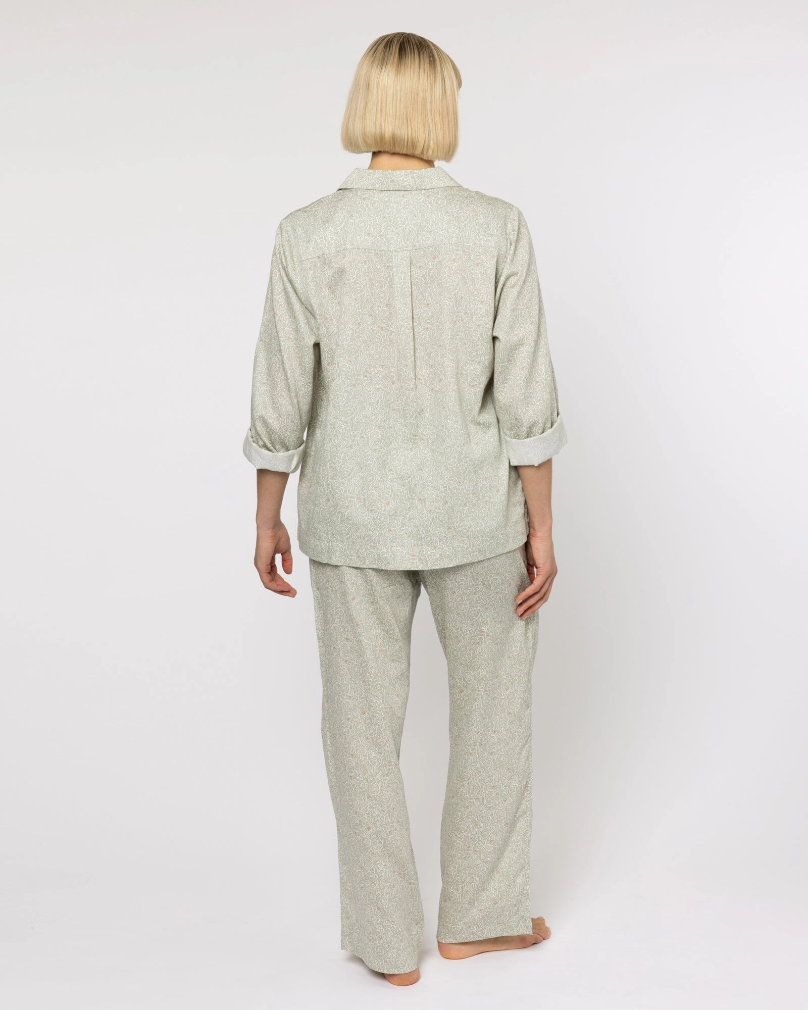 Organic Cotton Grey Pyjama Set, Little Bums